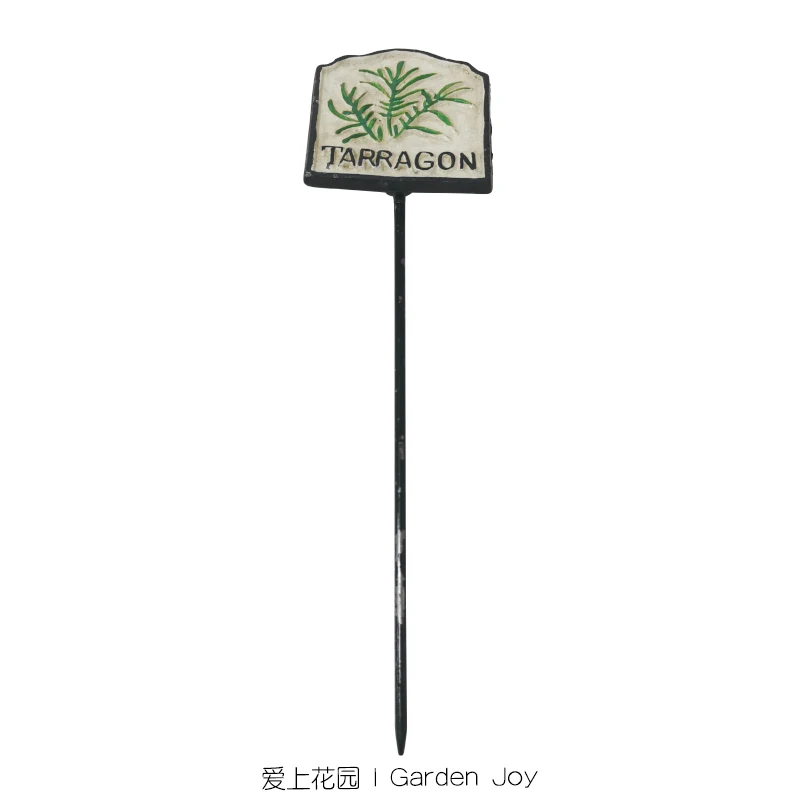Description Picture 3 of itemRustic Cast Iron Flower Tags, Stake Plant Markers, Garden Sign Labels