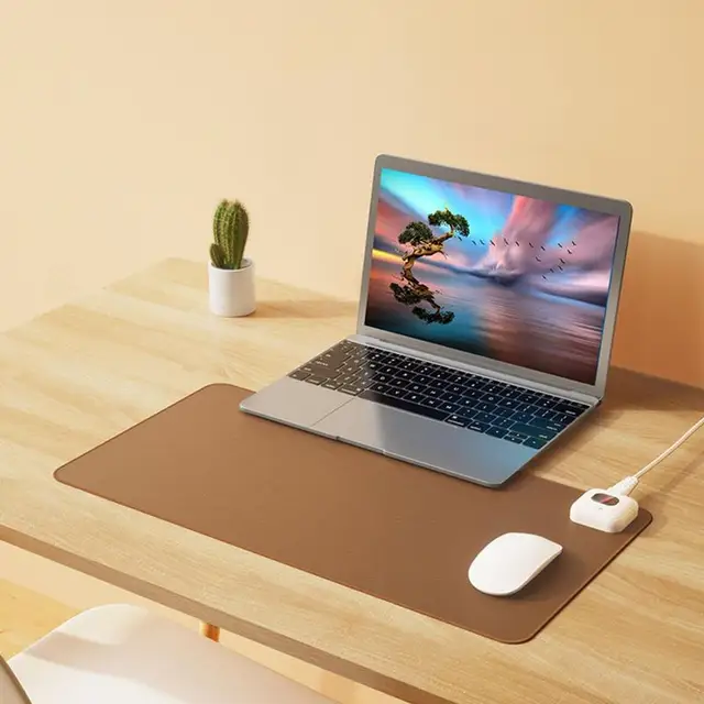 Fűtött Íróasztal Extra Nagy Egér Párna Biztonságos Szőnyeg Átfogó Fűtőasztal Író Pad Laptop Irodához - Image 2