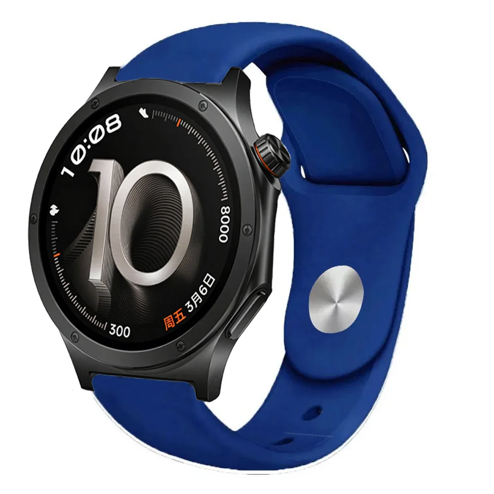Soft Silicone Sports Strap, Breathable and Comfortable, 18/20/22mm