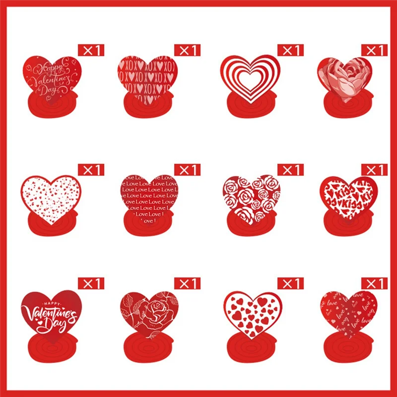 Valentine's Day Spiral Charms Valentine's Day Creative Heart Party Charms Durable Easy To Use