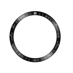 Elegant Metal Bezel Ring Styling Case - Colorful Edition Adhesive Protective Cover - Fenix 8 51MM AMOLED (Black)