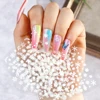30 Sheets Christmas Nail Art Stickers Self Adhesive 3D White Snowflake Nail Decals Xmas Nail Supplies Christmas Manicure Sliders 4