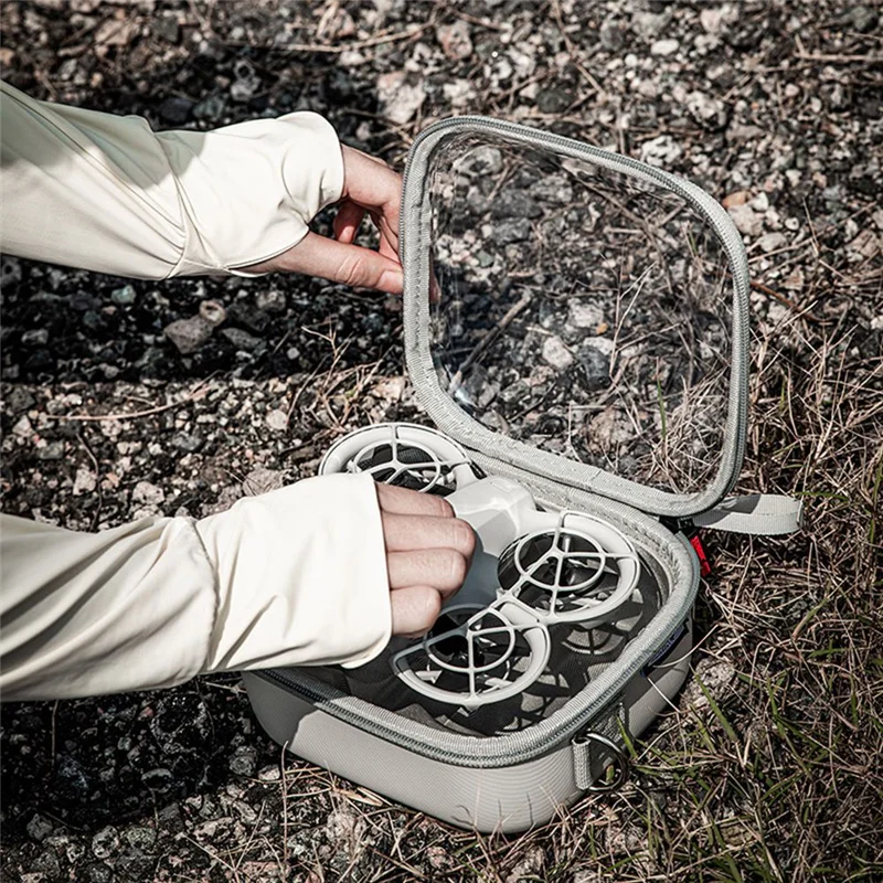 -AS58 DJI NEO용 STARTRC 보관 가방 DJI NEO 드론 액세서리용 휴대용 투명 낙하 방지 보호 보관 가방