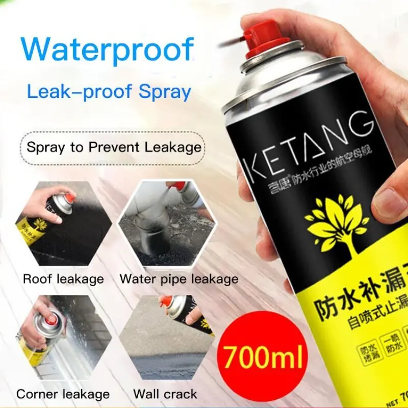 700ml Rapid Stop Leaking Spray Waterproof Spray Fast Leak Repair Sealer  Spray Roof Sealant - China Leak Stop Spray, Leak Sealer Spray