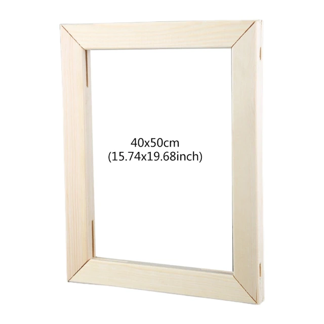 Canvas Frame Holder Portable Blank Rectangle Wood Canvas Painting Frame  Plate - Frame - AliExpress