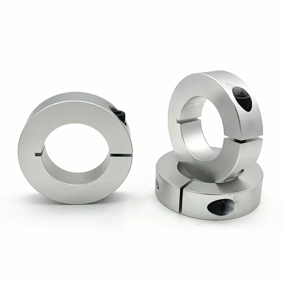 Shaft Collar Retaining Ring Stop Screw Type Retaining Ring Shaft Retainer Locator Aluminum Alloy with Screws Diameter 3-100mm image 5