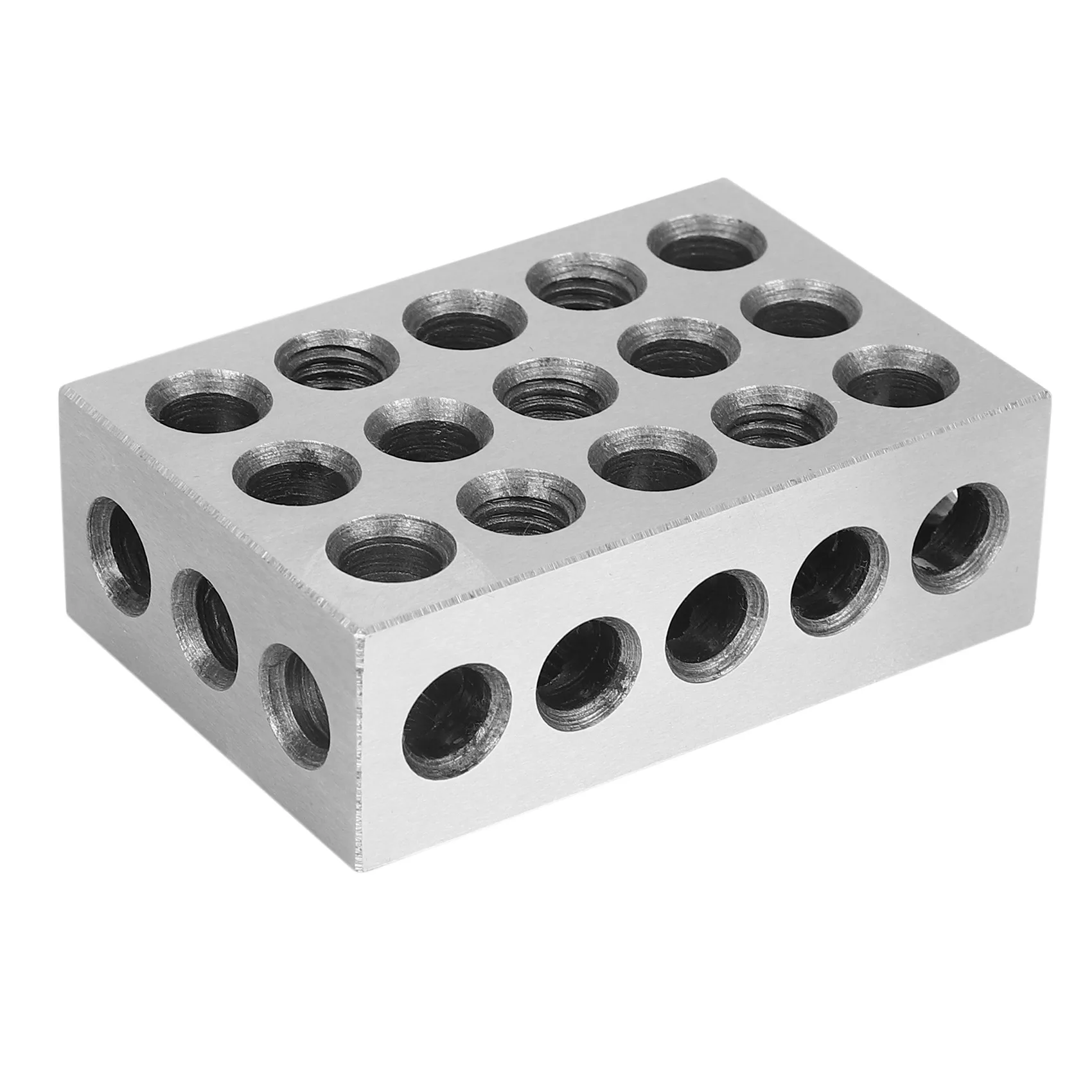 

2Pcs 25x50x75mm Hardened Steel Blocks 23 Holes Parallel Clamping Block Lathe Tools Precision 0.005mm for Machine Tool