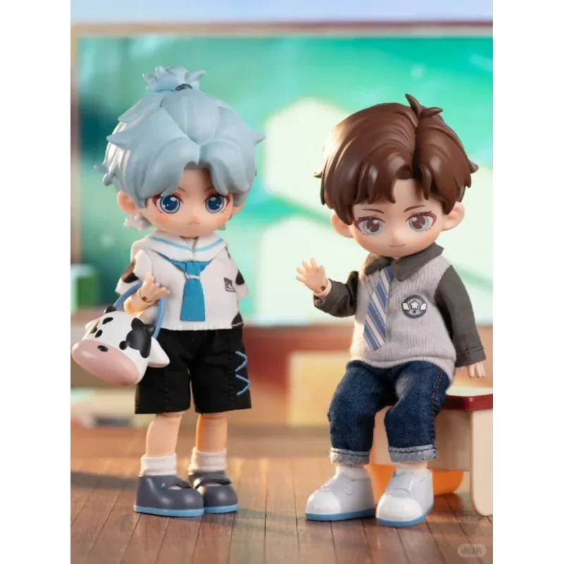 PEETSOON Male Classmate Series Blind Box Mystery Box 1/12 Bjd Obtisu1 Dolls  Kawaii Toys Gift Cute Action Anime Figure