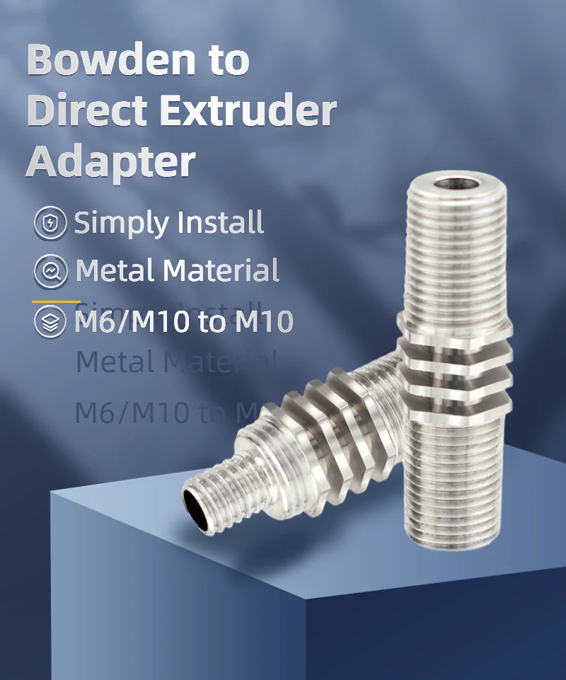 CR10S PRO Bowden-zu-Direktantrieb-Extruder-Adapter M6 M10 Gewindeanschluss für Creality Ender-3 V2 Anycubic Vyper Kobra Short Range – Detail 1