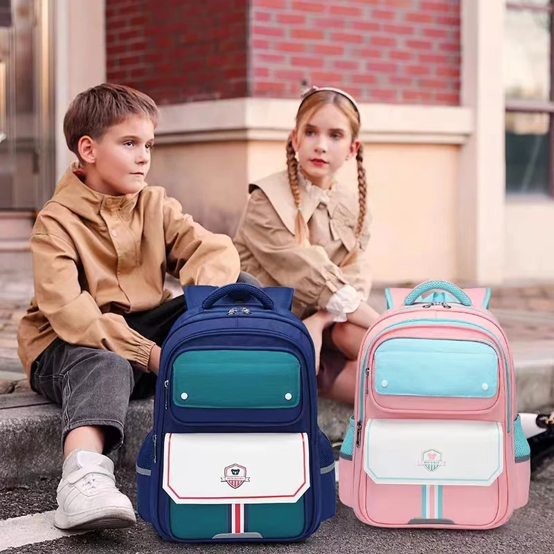 Sun Eight School Bags For Boys Girls British Style Primary Student Shoulder Orthopedic Backpack Grade 1-5 Large Capacity Mochila