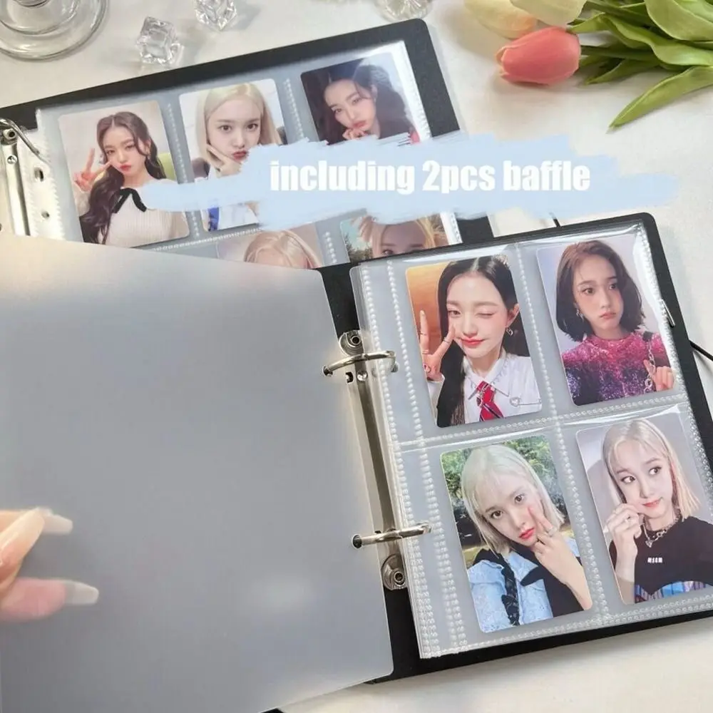 A5 Macaron Color Hollow Album PP Photocard Binder Photo Collect Photo Folder Card Storage Album Stationery