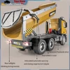 HuiNa 1573 1/14 RC Dump Truck 10-Channel 2.4G Alloy Remote Control Loader Truck  Engineering Vehicle RC Toy Gift for Boy 6