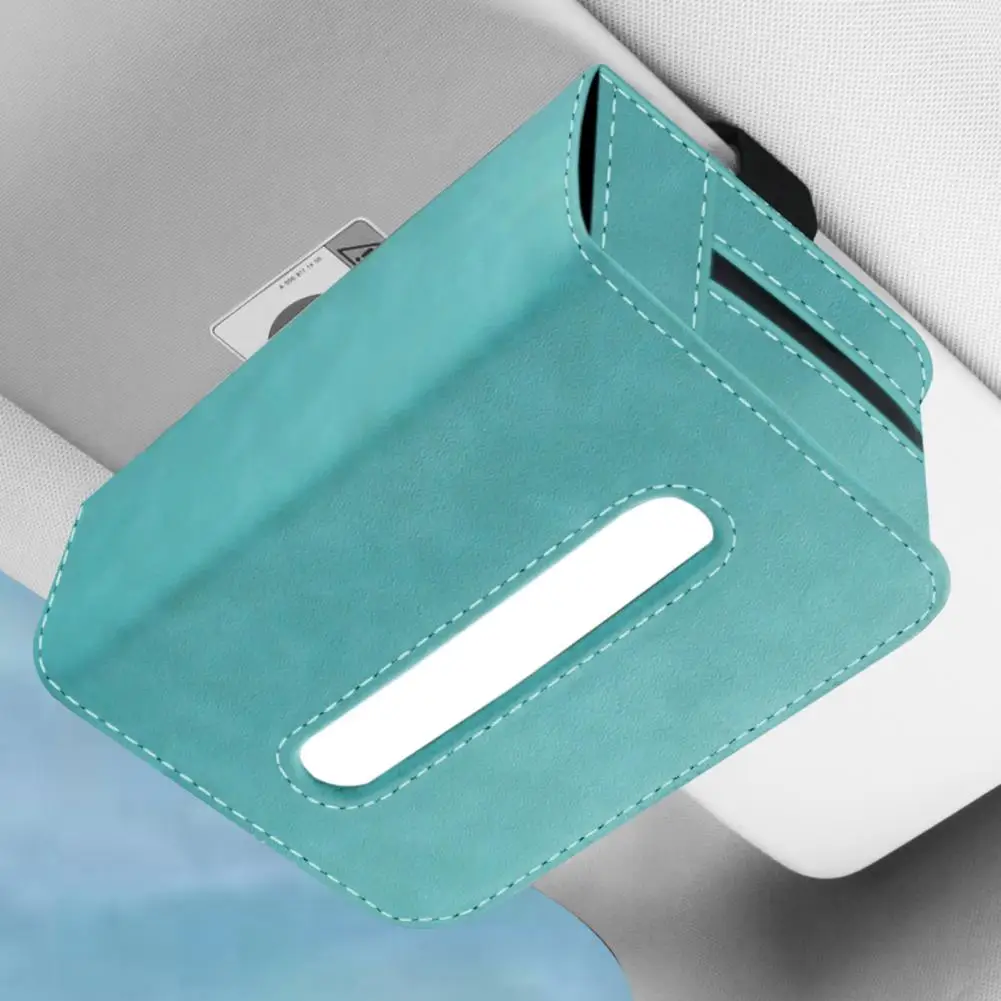 

Excellent Car Tissue Box Zipper Design Tight Stitching Wear-resistant Car Tissue Case Automobile Accessories