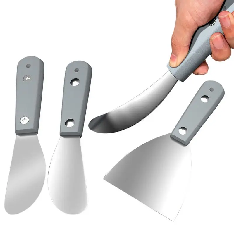 Stainless Steel Putty Knife Paint Tool Plaster Shovel Filling Spatula Drywall Spackle Wallpaper Putty Scraper for Wall Decor