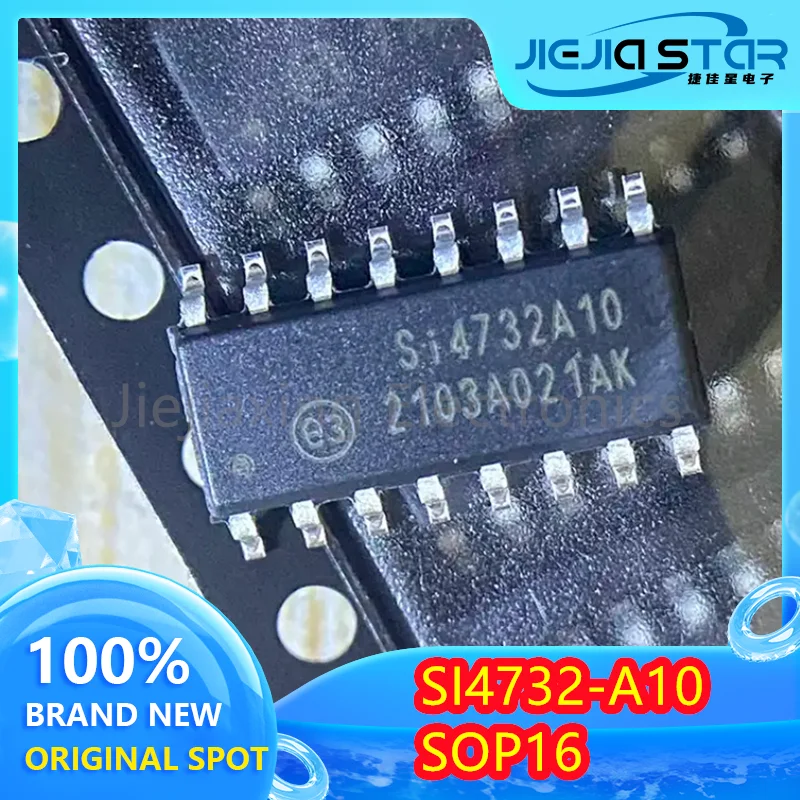 

6 pieces Electronics SI4732-A10-GSR Silk Screen SI4732A10 100% Brand New Original SOP16 RF Receiver Chip IC Free Shipping