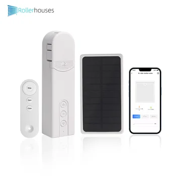 Rollerhouses Chain Blinds Motor Turn Your Regular Curtains into Smart Shades with Bluetooth Phone App for Smart Home Livings
