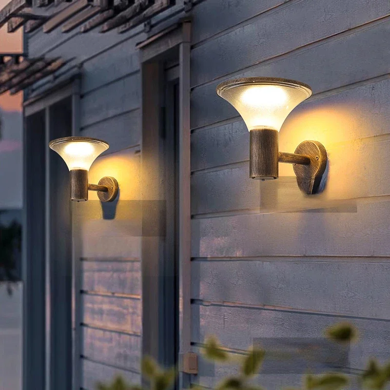

Outdoor Waterproof Solar Wall Lamp, Modern Simple Lamp, Aisle Lighting