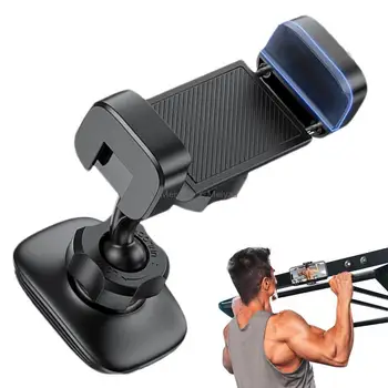 Supporto per telefono magnetico da palestra Supporto regolabile a 360° per telefono cellulare compatibile con base e giunto in lega per smartphone da 4-7".