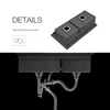 ASRAS Cloaking Kitchen Sink 304 Stainless Steel 4mm Thickness Handmade Brushed Three Cover Hidden Large Size Double Sink 5