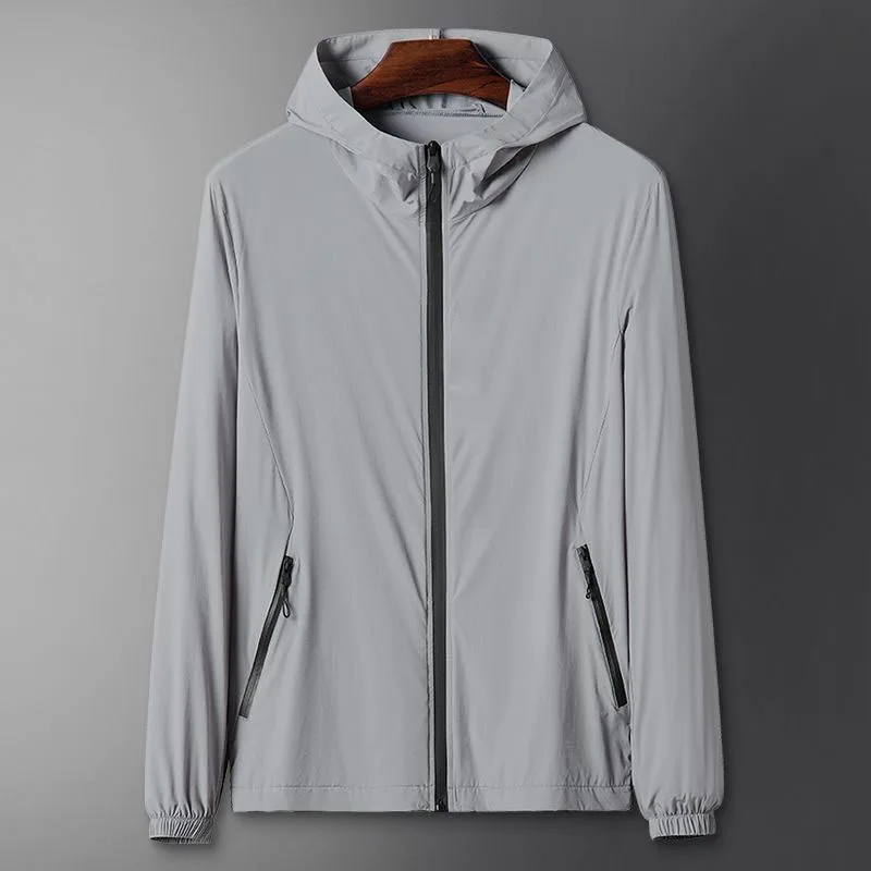 

Men's Summer New Thin Sun Protection Clothing Breathable UV Protection Hoodie Loose Jacket Outdoor Skin Wear Men's Windbreaker