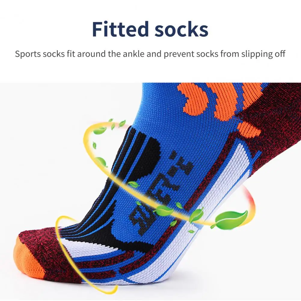 1 Pair Sport Ankle Socks Comfy Elastic Shock-proof Unisex Running Knitted Socks Running for Badminton running socks