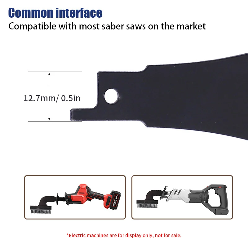 Reciprocating Saw Wire Brush Reciprocating Saw Attachment for Removing Dirt 3PCS