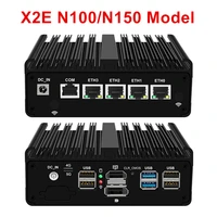 New Intel N100 N150 pfSense Firewall Router N5105 N6000 J4125 Fanless Mini PC 4xIntel i226 2.5G NVMe Computer OPNsense PVE ESXi 2