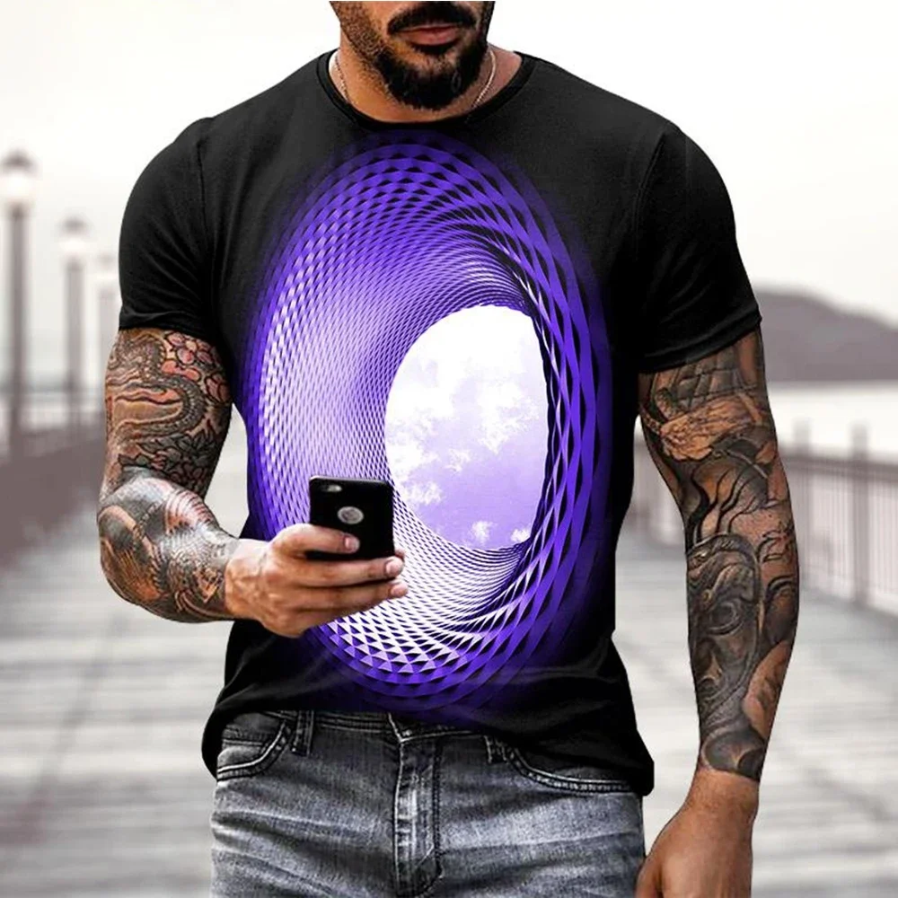 3D Sky Graphic T-Shirt 3