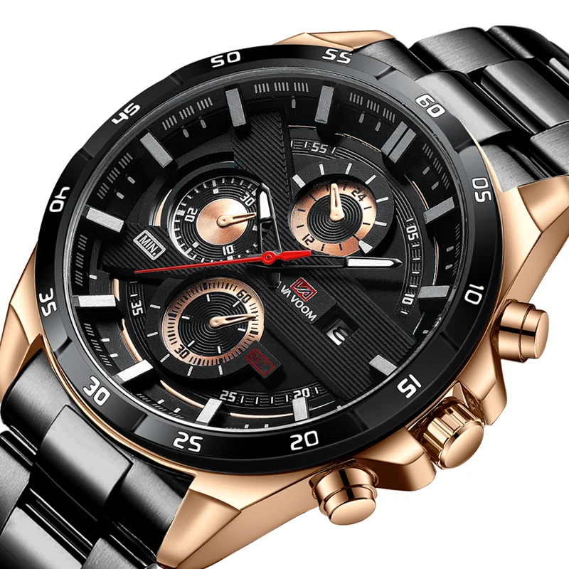 

VAVA VOOM Luxury Brand Men Quartz Watches Men's Decorative Dial Army Military Watch Man Quartz Waterproof Clock Relogio Masculin