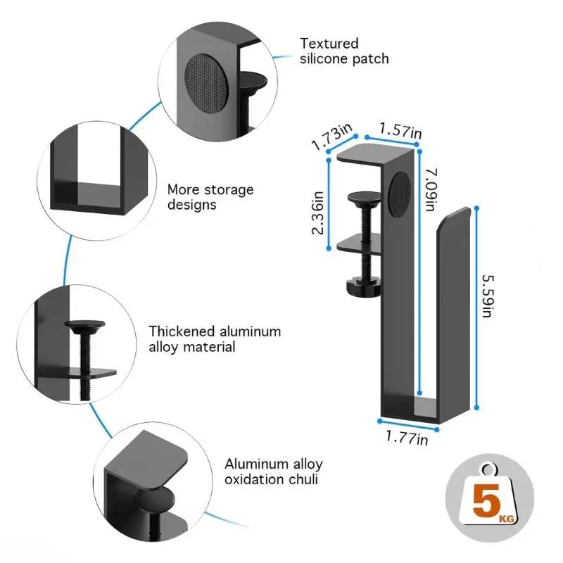 D08B 데스크 오거나이저 사이드 데스크 PC 홀더 가정용 데스크 사이드 스토리지 노트북 홀더