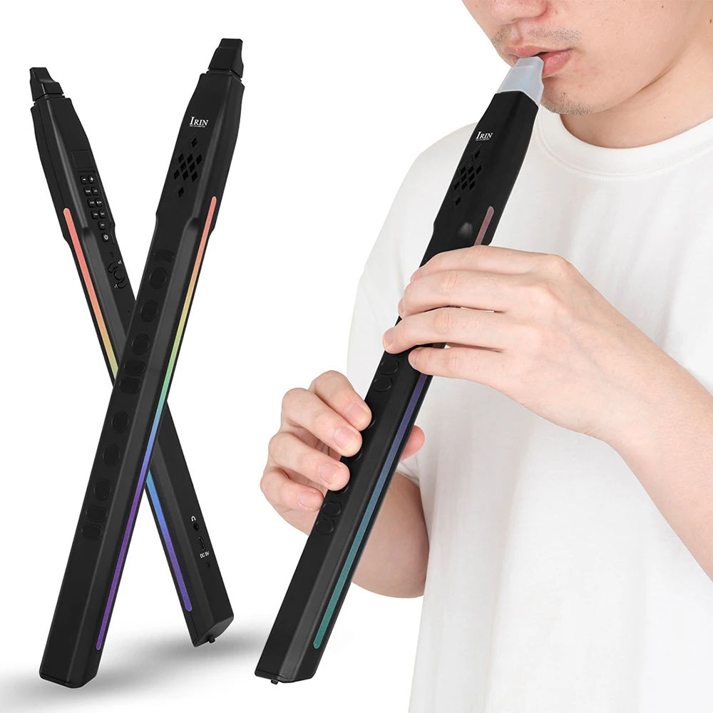 Digital Wind Instrument Rechargeable Electronic Saxophone Electronic Wind Instrument 13 Tones Electric Blowpipe Built-in Speaker digital wind saxophone