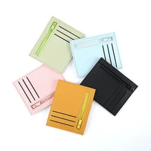 

Slim Blocking Leather Wallet Credit ID Card Holder Purse Money Case for Men Women 2021 Fashion Bag