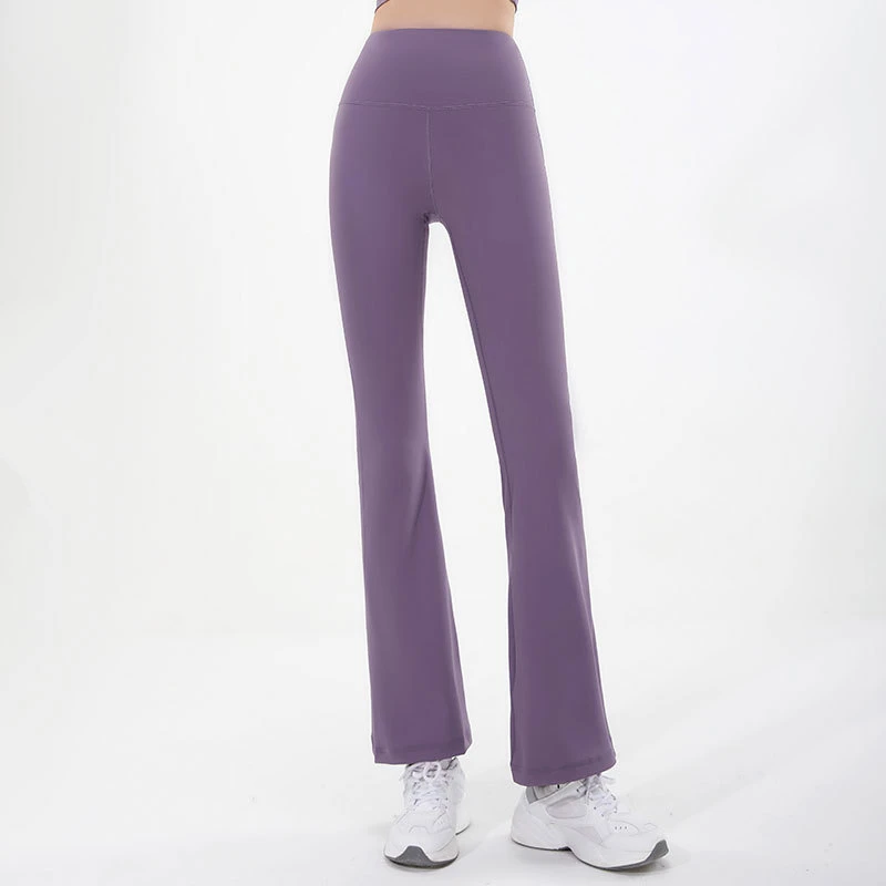 Women Flare Pants Wide-Leg High Waist Yoga Pant Quick Dry Sport