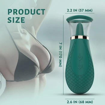 Clitoral Licking Tongue Vibrator Nipples Stimulator Orgasm Rechargeable Vagina  Oral Powerful Sex Toys for Women Stimulation 2