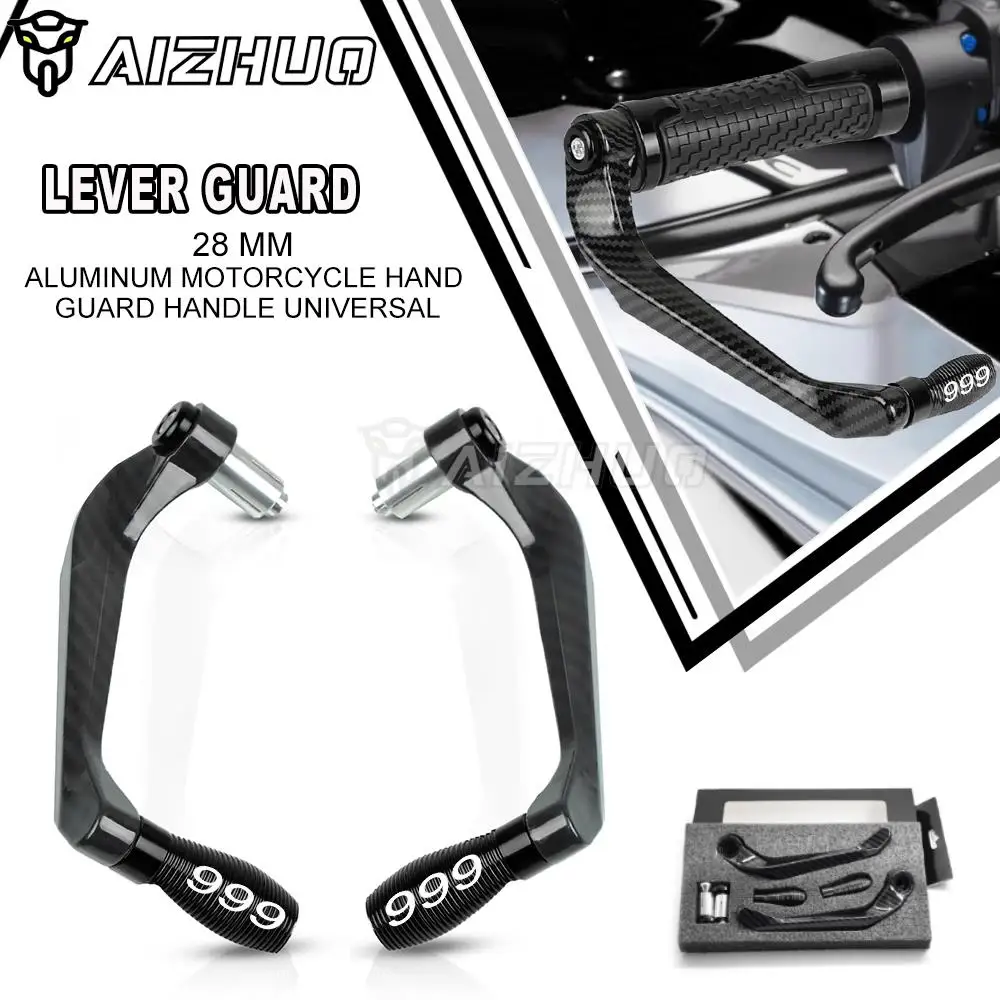 

For 999 S R 2003-2006 Motorcycle Universal 7/8" 22mm Handlebar Grips Brake Clutch Levers Protector Guard 999S 999R 2005 2004