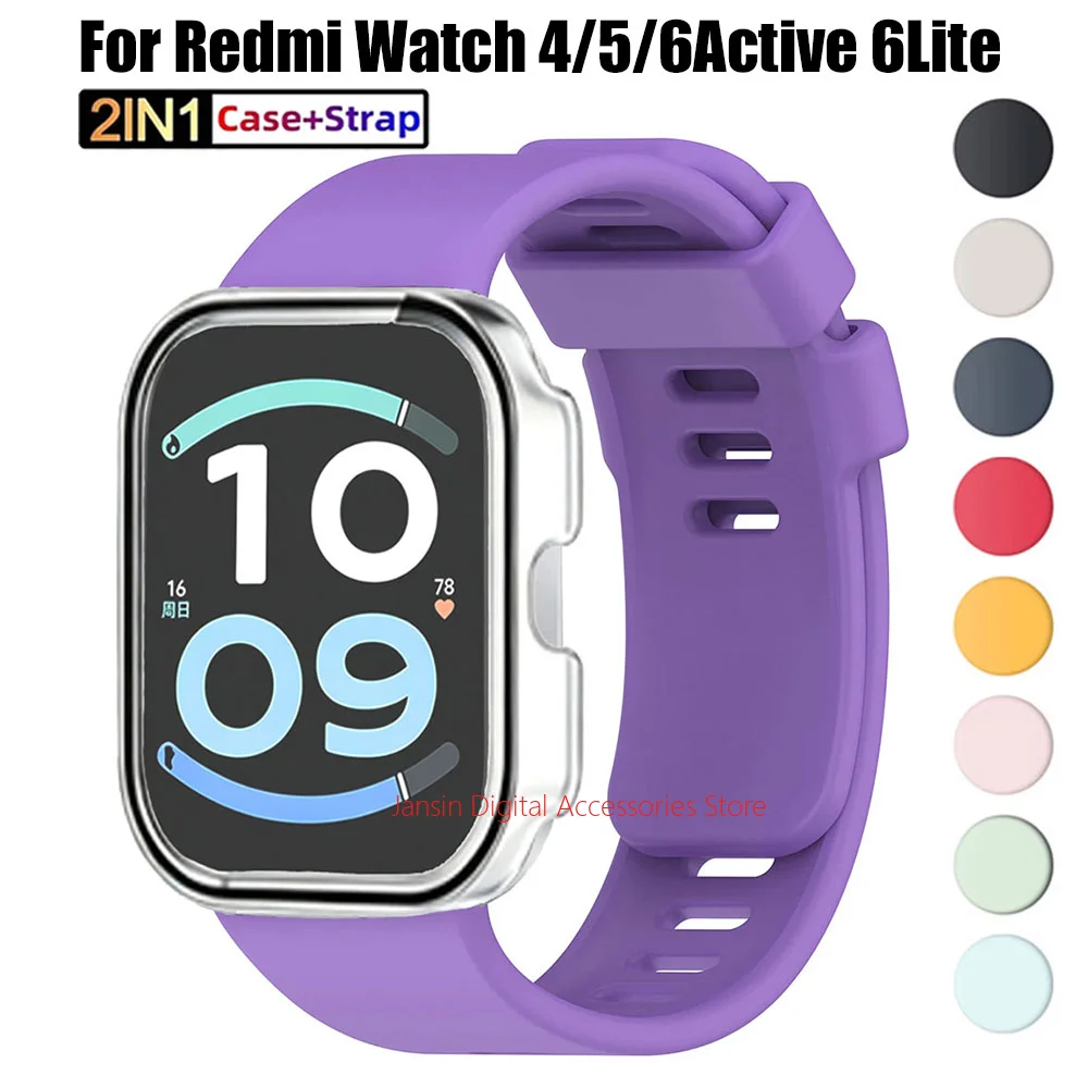 Versatile Sport Band with Clear Tempered Glass Case and Protective Cover