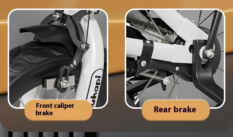 Bicycle2-8Years Bicicleta con ruedas auxiliares para bicicleta con pedales de 12-20 pulgadas