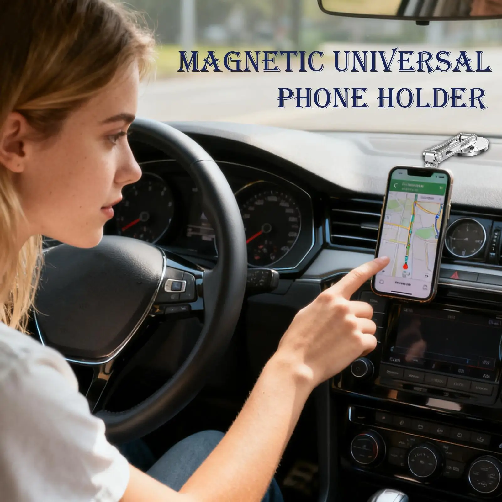 Magnetic Car Phone Holder 360 Degree Rotating Magnetic Phone Mount Car Accessories For Dashboard Windshield Truck Sedan SUV RV