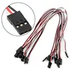 10pcs 10cm Quadcopter Extension Servo Lead Futaba JR Male To Male Wire Cable RC 5