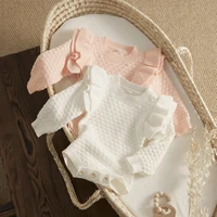 Ma&Baby 0-24Months Newborn Infant Baby Girl Romper Knit Ruffle Warm Long Sleeve Jumpsuit Toddler Fall Spring Clothing 6