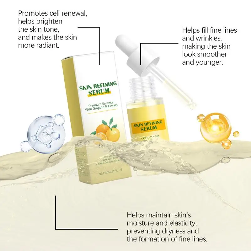 Face Firming Essence Grapefruit Facial Serum Lifting Firming Fade Fine Lines Anti-aging Essence Moisturizing,Brightening Essence 3