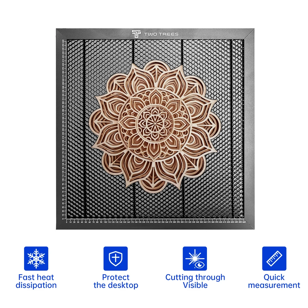 Two Trees Cnc Laser Engraver Honeycomb Working Table Metal para Co2 Máquina de Corte de Diodo Ts2 430x40 mm - Imagem 3