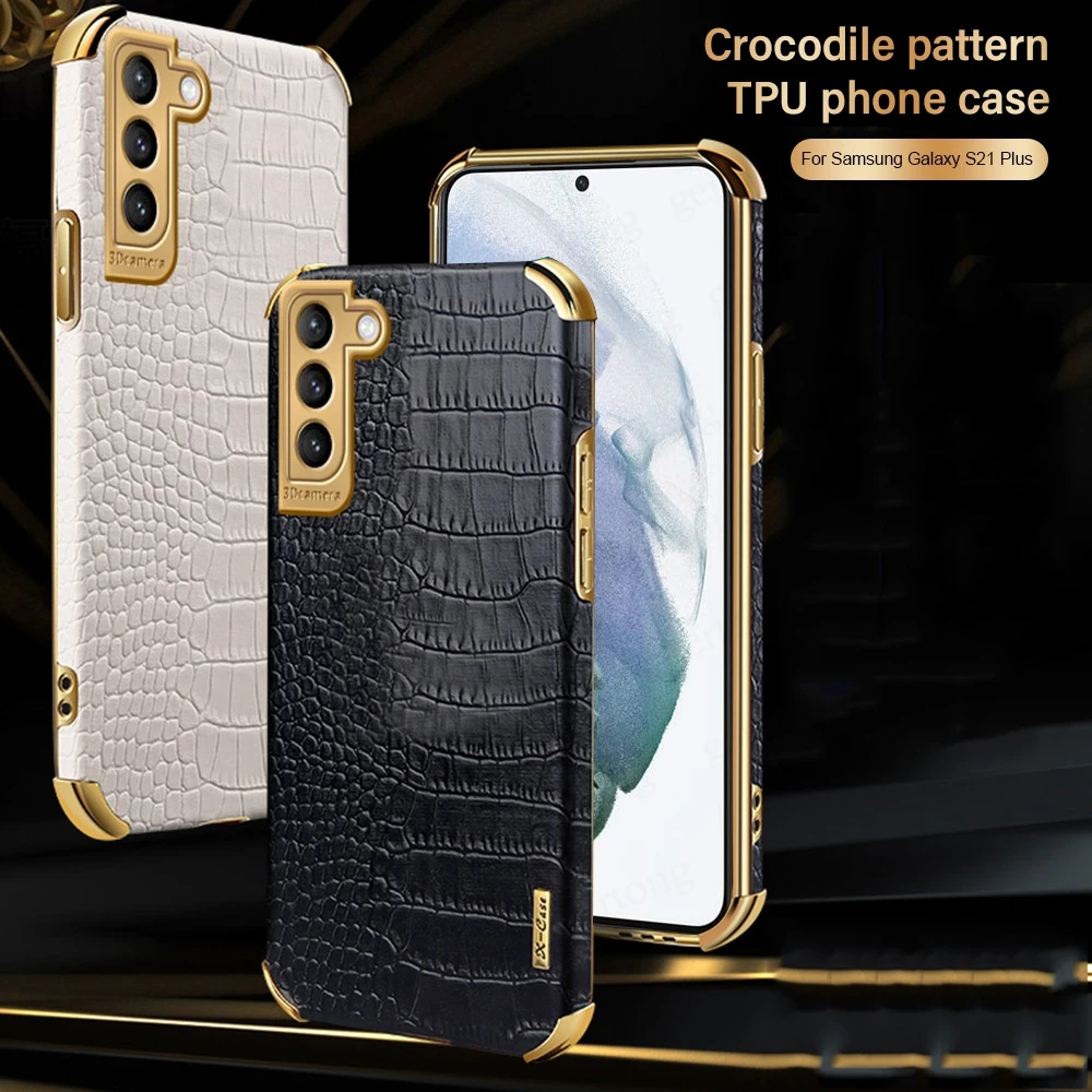 

Чехол из крокодиловой кожи для Samsung Galaxy A53 A52 A52S A72 A32 S22 S21 S23 Ultra S20 FE S21 S23 Plus, защитный противоударный чехол