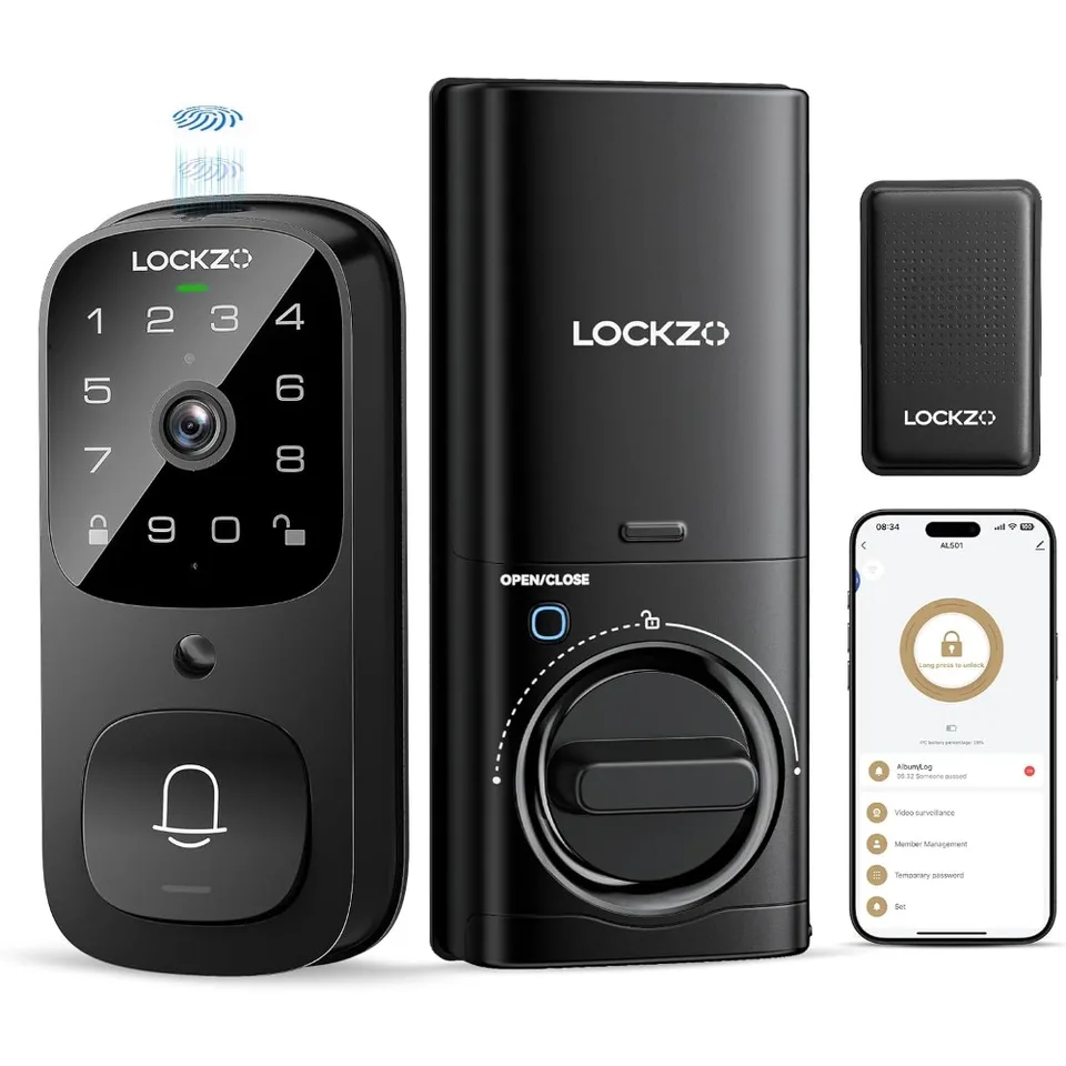 Keyless Smart Door Lock with Camera and Wi-Fi