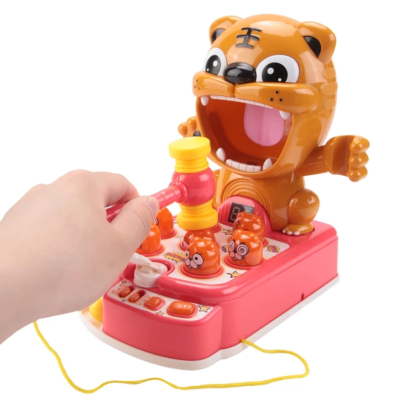 Kid Play Hit Hammering Game Toy With Lights Music Multifunctional Children Educational Interactive Toy