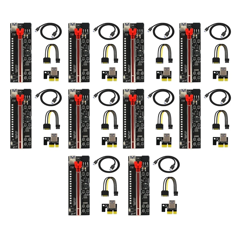 

10 шт., графический удлинитель Ver12 Pro PCIE