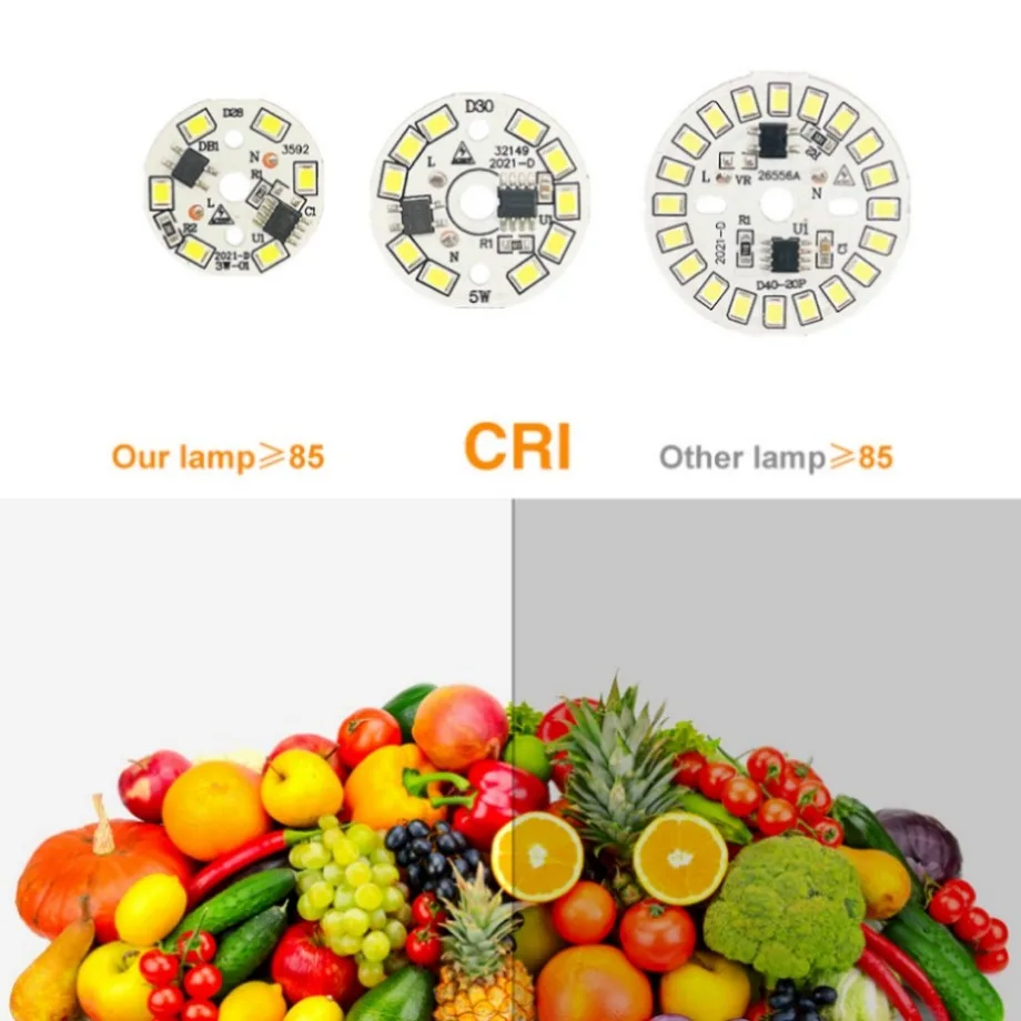 Description Picture 6 of itemYzzKoo LED Bulb Patch Lamp SMD Plate Circular Module Light Source Plate For Bulb Light AC 220V Led Downlight Chip Spotlight LED