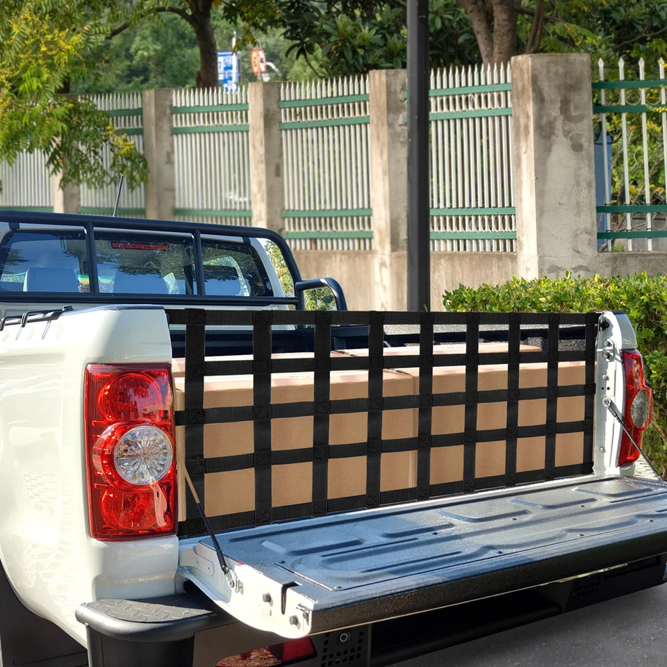 Rete per portellone posteriore del letto del pickup, rete per portellone del bagagliaio del camion – divisore resistente per bagagli, mobili