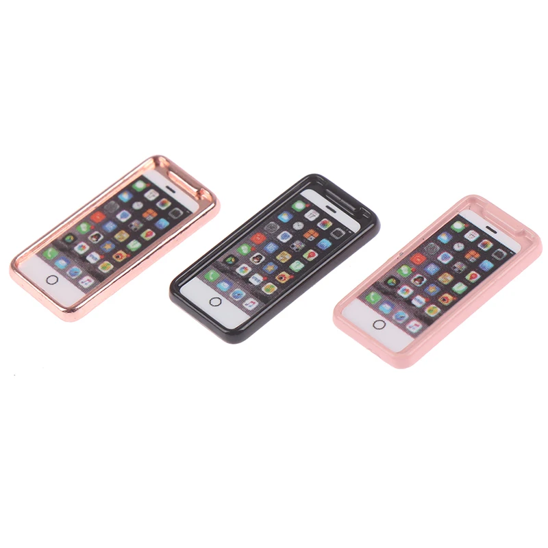 Doll Accessories Mini Resign Mobile Phone Model Simulation Toy for Doll House Decoration 1/12 Dollhouse Miniature