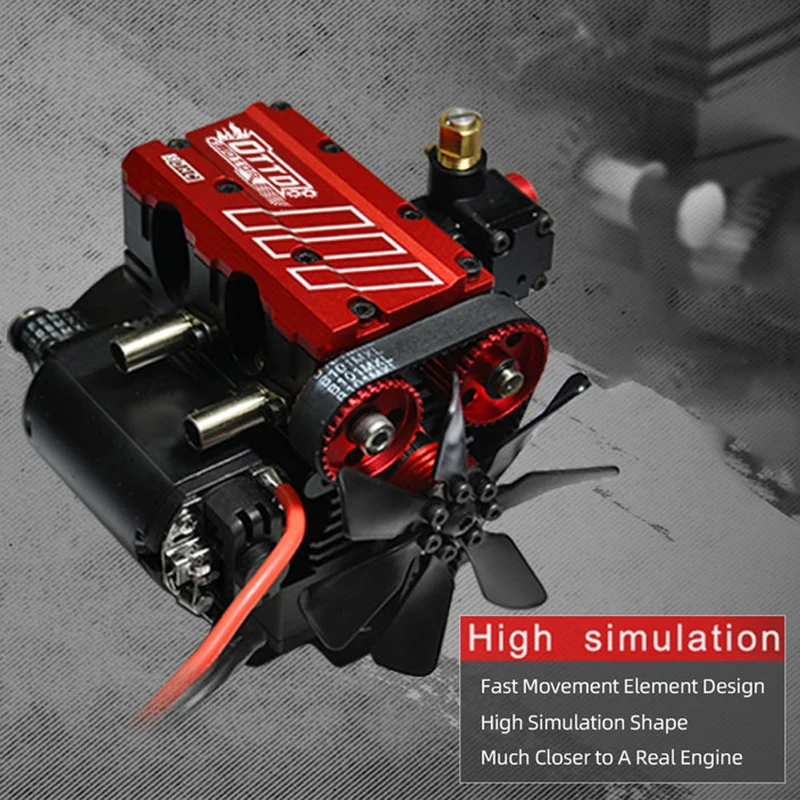 TOYAN FS-L200AC 4 suwowy silnik chłodzony powietrzem 7 cm3 rzędowy 2 cylindrowy Nitro silnik spalinowy zestaw modeli do składania